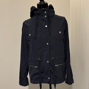 Forever 21 Navy Utility Jacket with Hood